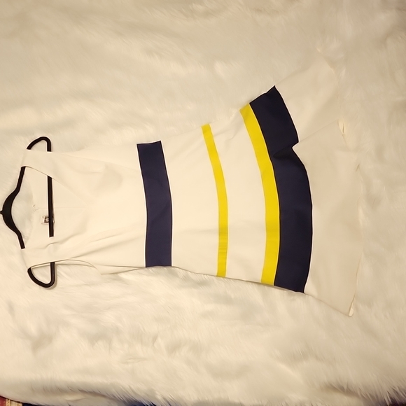 Anne Klein dress 98% cotton Sz 6 - Picture 2 of 15